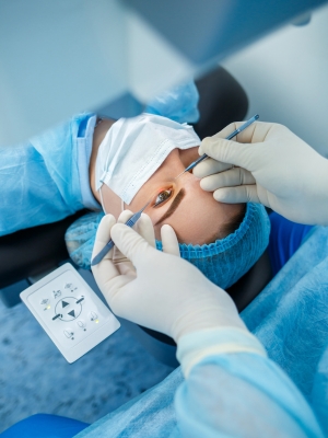 Sutures and needles for eye surgery